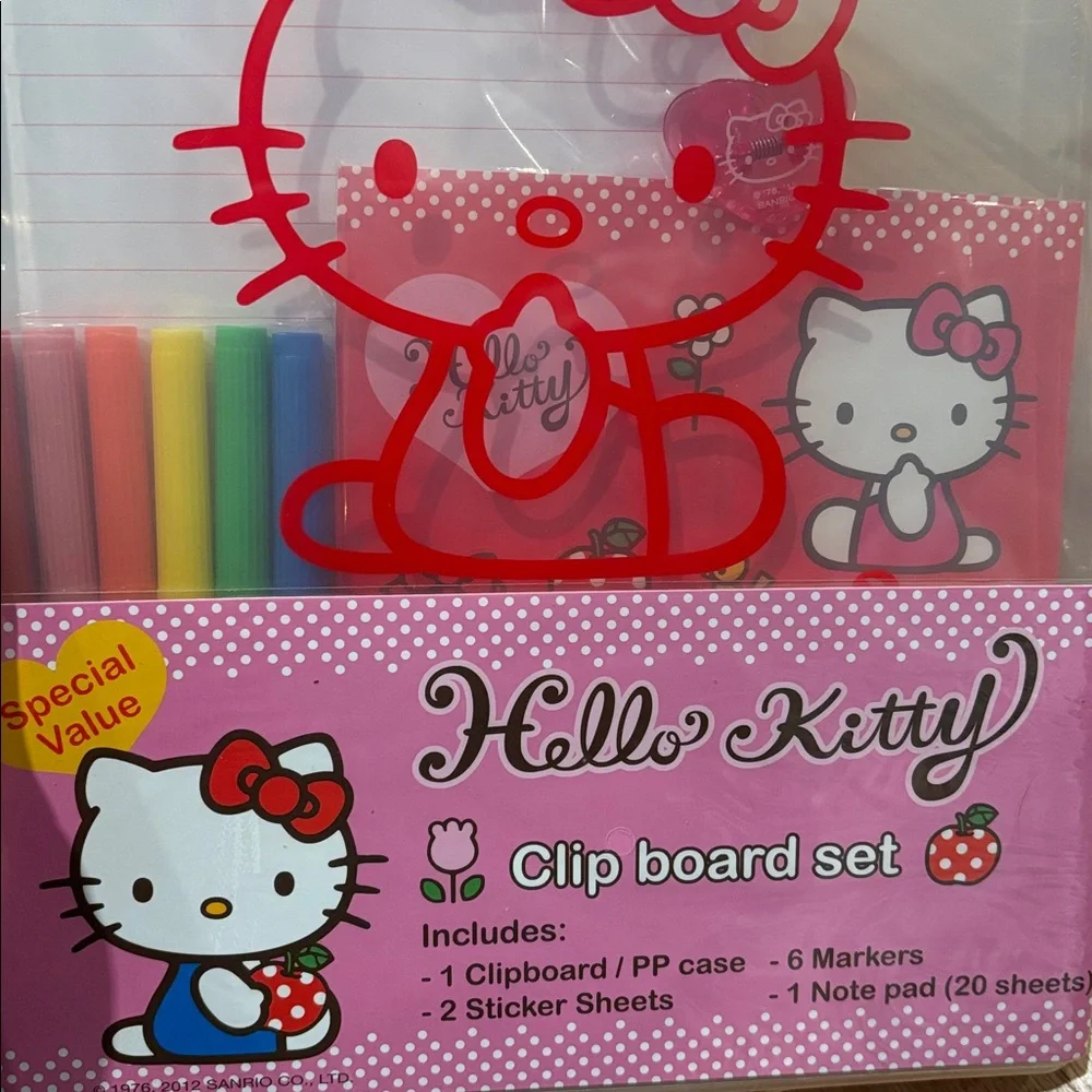 HELLO KITTY Clipboard Set NEW - Picture 3 of 3
